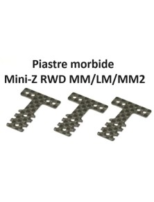 Kyosho - Piastre morbide per Mini-Z RWD MM/LM per sospensione in carbonio 3pz