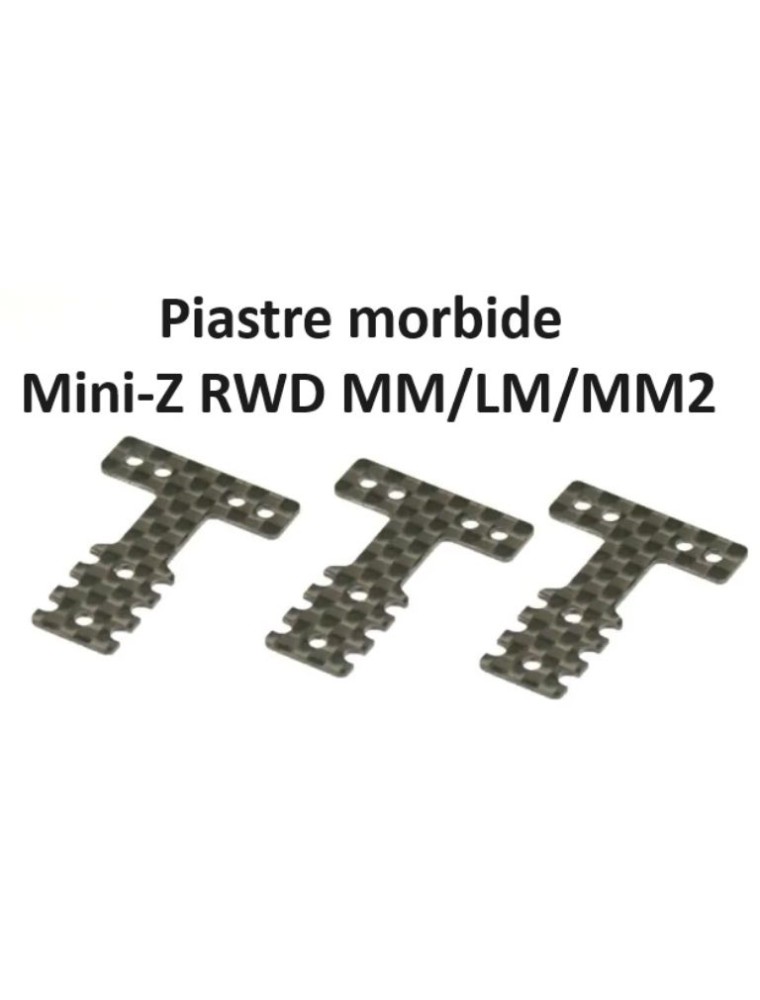 Kyosho - Piastre morbide per Mini-Z RWD MM/LM per sospensione in carbonio 3pz