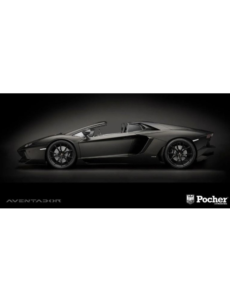 Pocher - Lamborghini Aventador LP 700-4 Roadster nero opaco 1/8 2013