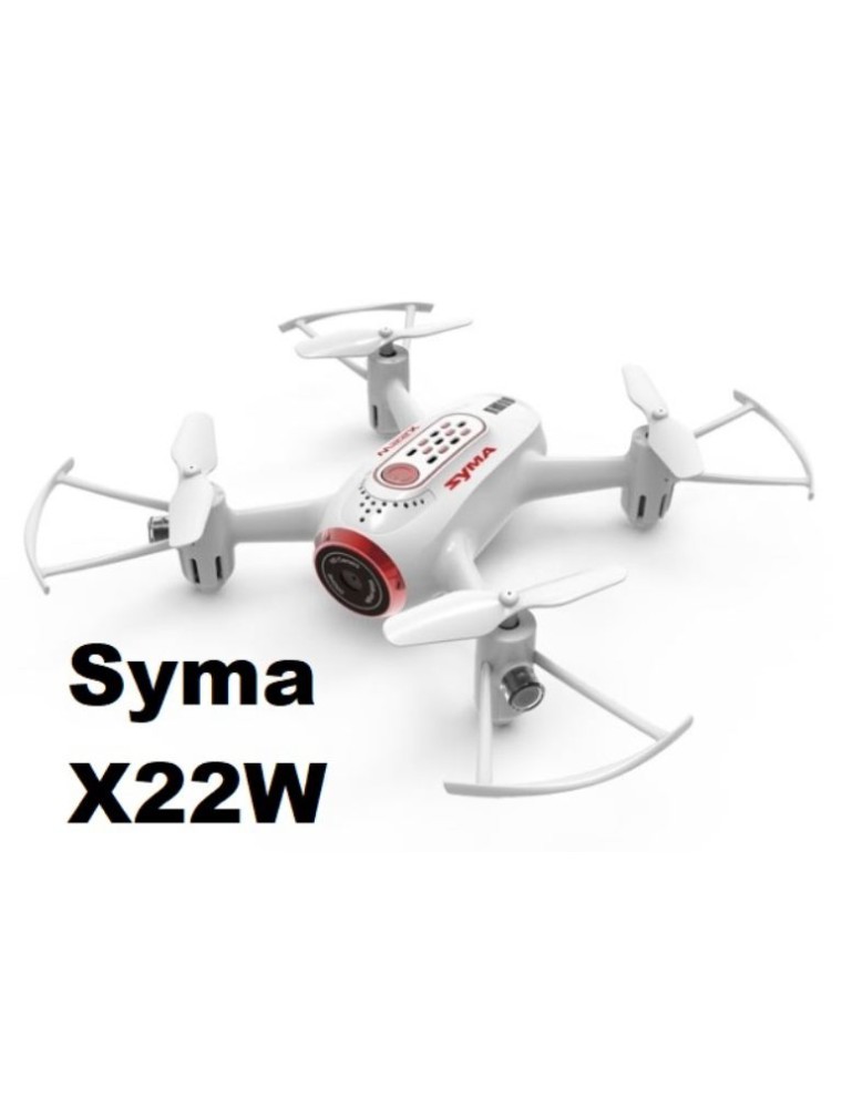 Syma - Micro drone X22SW bianco con camera WiFi e sensore barometrico