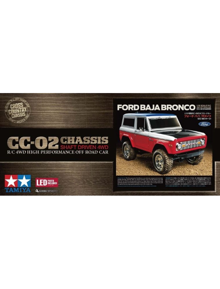 Tamiya - Ford Baja Bronco Telaio CC-02 1/10 CC02