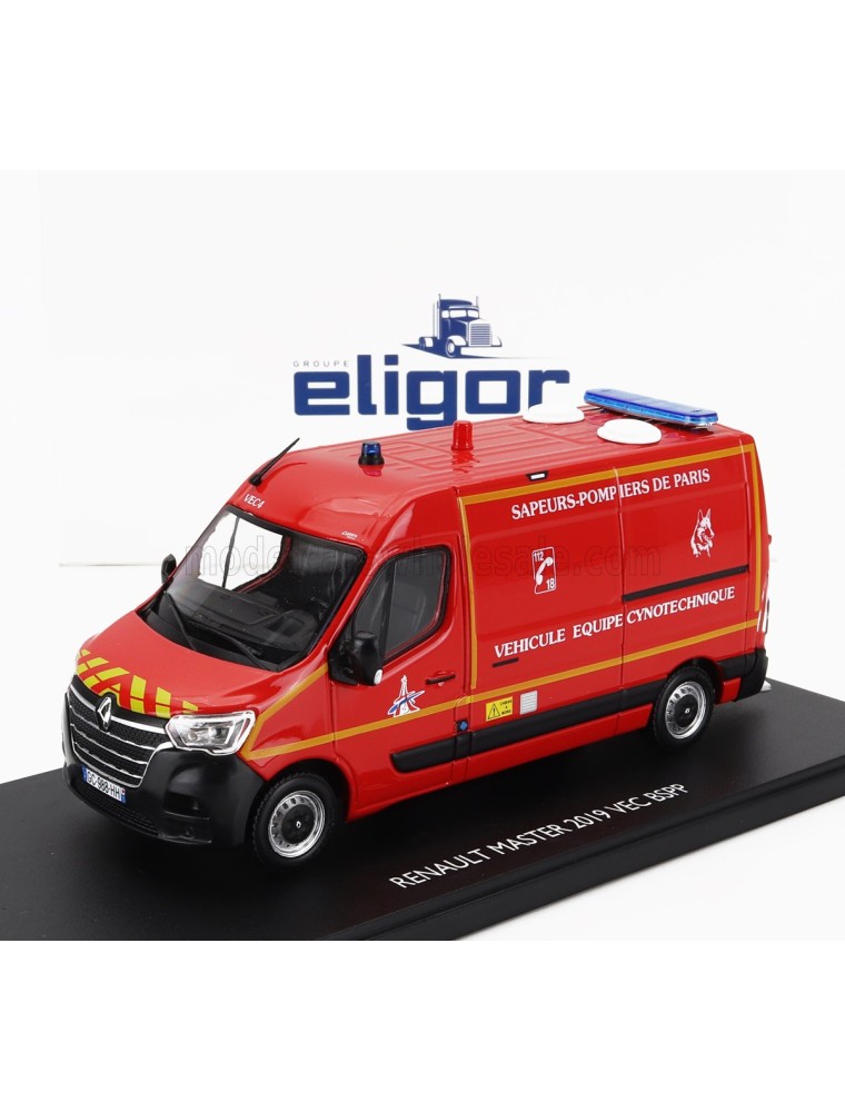 RENAULT - MASTER VAN VEC BSPP VEHICULE EQUIPE CYNOTECHNIQUE SAPEURS POMPIERS DE PARIS 2019 - RED