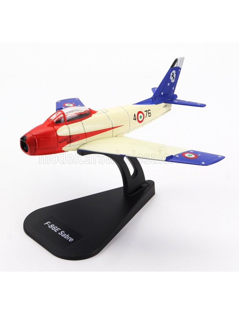 NORTH AMERICAN - F-86E SABRE MILITARY AIRPLANE 1961 - CREAM RED BLUE