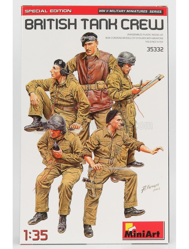 FIGURES - SOLDATI - BRITISH SOLDIERS MILITARY TANK CREW - /