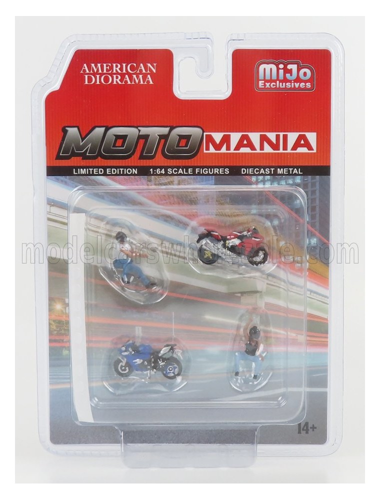 copy of ACCESSORIES - SET MOTO MANIA 1 - 2X MOTORCYCLE + 2X FIGURE - VARIOUS