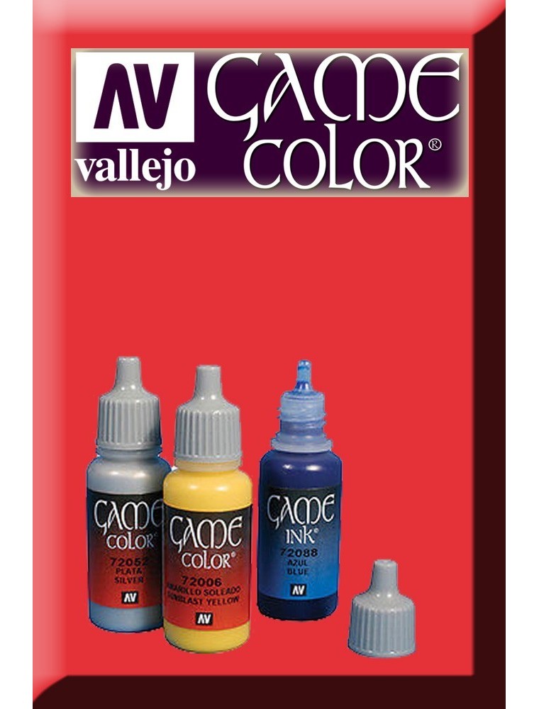 VALLEJO GAME COLOR RED INK 72086 COLORI VALLEJO