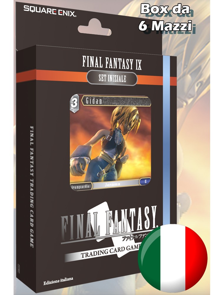 Final Fantasy IX FFTCG Starter Box 6 Decks Italiano Square Enix