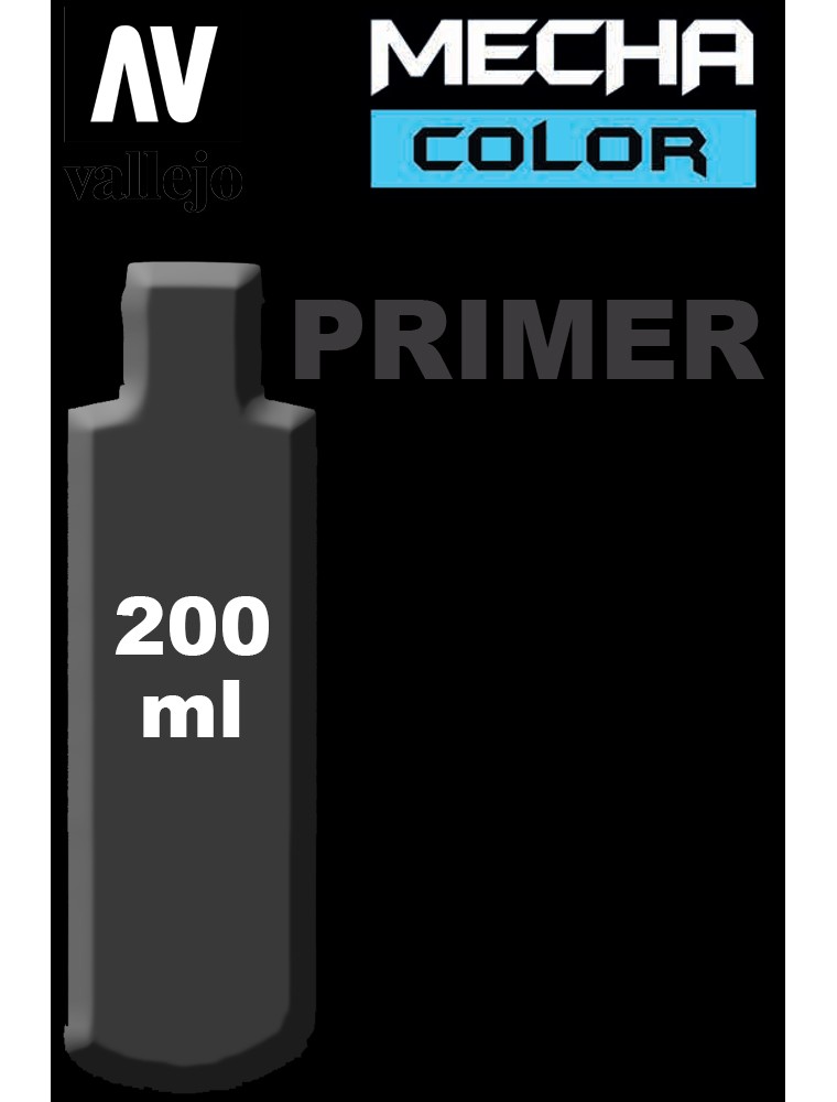 VALLEJO MECHA COLOR PRIMER BLACK 200 ml 74642 COLORI VALLEJO