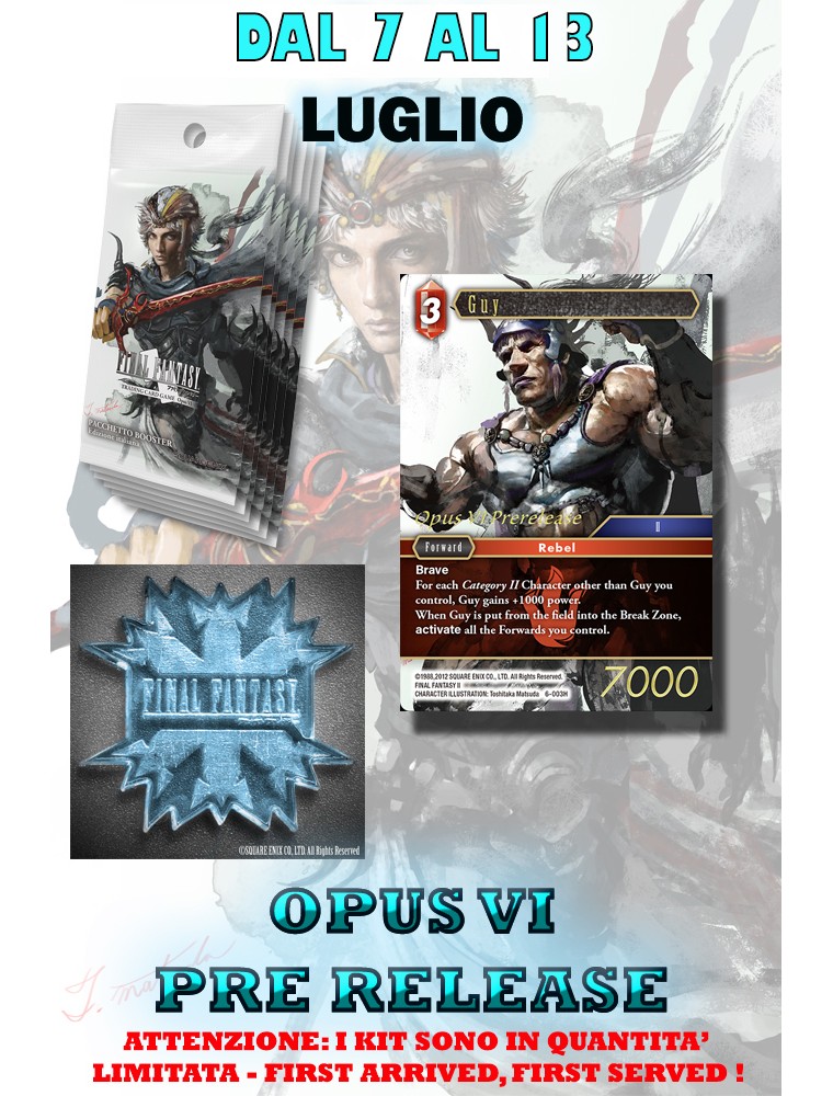 Final Fantasy FFTCG Opus VI Pre Release Kit Square Enix