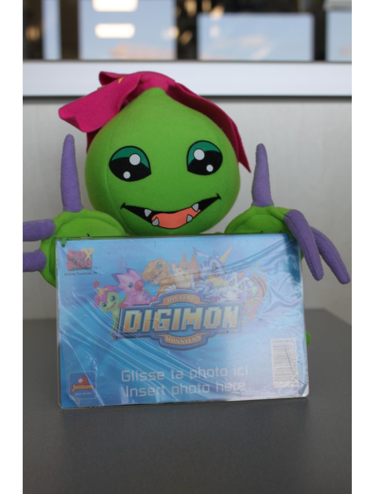 Digimon - Peluche Digimon Palmon verde con cornice davanti 20cm