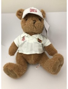 POLOBEAR - Peluche Orsetto in tenuta da polo bianca 36 cm