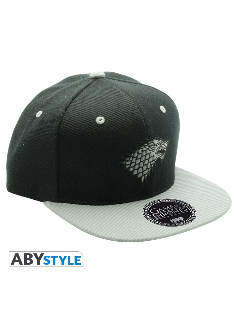 Il Trono Di Spade - Cappellino Snapback - Black & Grey - "stark"