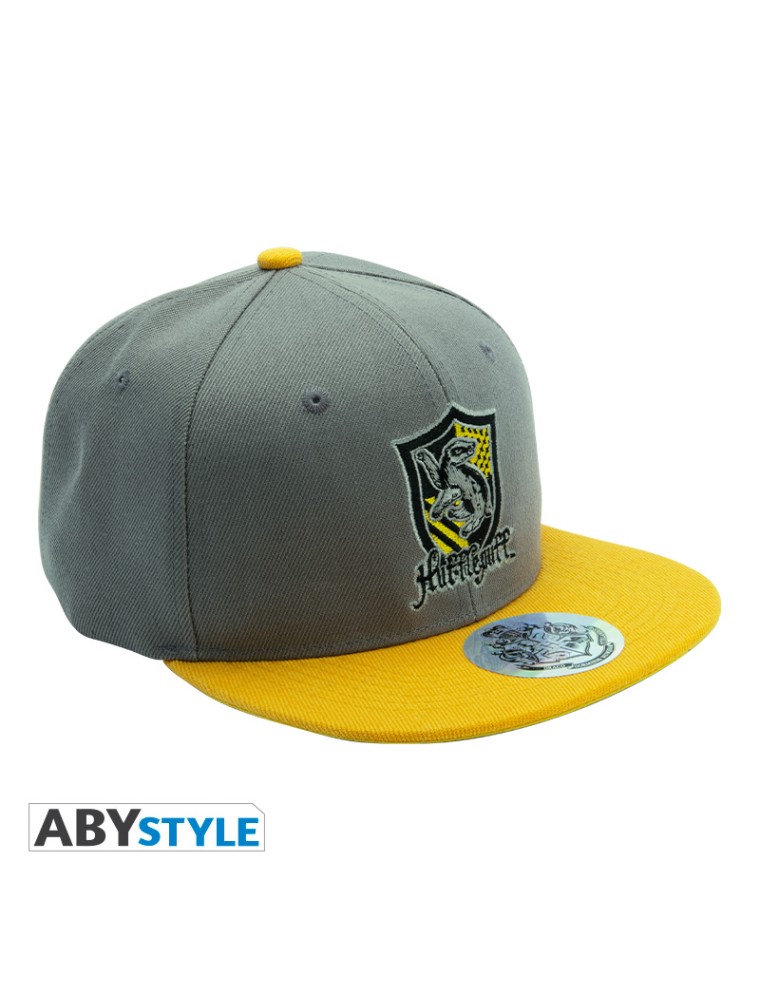 Harry Potter - Cappellino Snapback - Grey & Yellow - Tassorosso