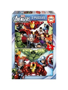 Puzzles Vendicatori Avengers Marvel 2 x 48 Educa Borras