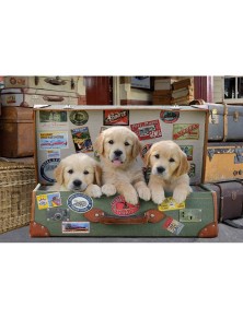 Puppies In The Luggage Puzzle 500 Pezzi Educa Borras