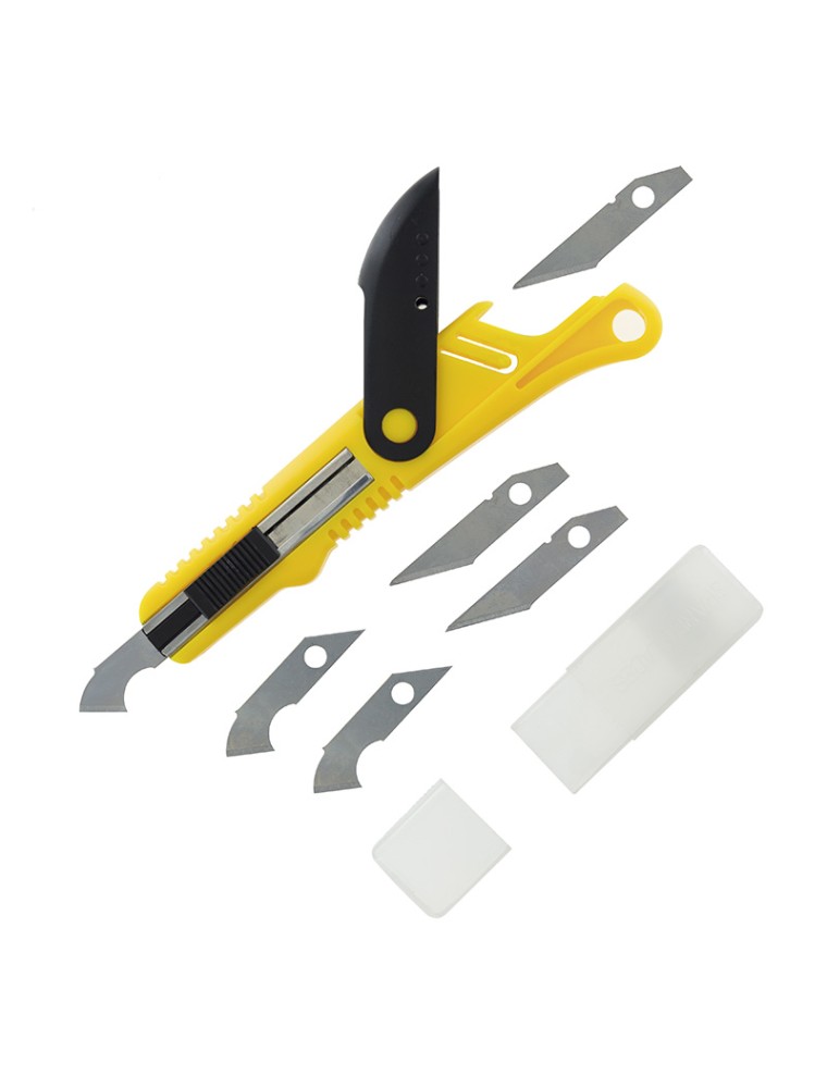 PLASTIC CUTTER SCRIBER TOOL & 5 BLADES ACCESSORI PER MODELLISMO VALLEJO