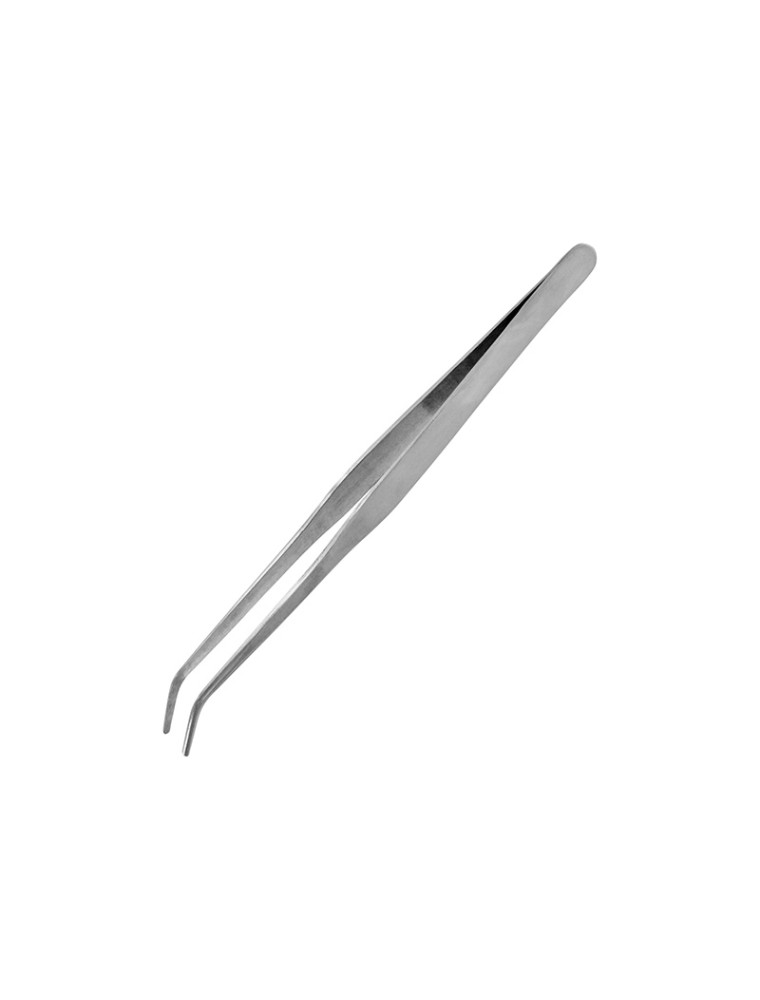 STRONG CURVED STAIN STEEL TWEEZERS 175mm ACCESSORI PER MODELLISMO VALLEJO