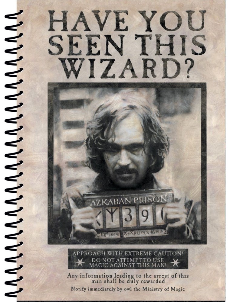 Harry Potter Agenda A5 Wanted Sirius Black Pyramid International