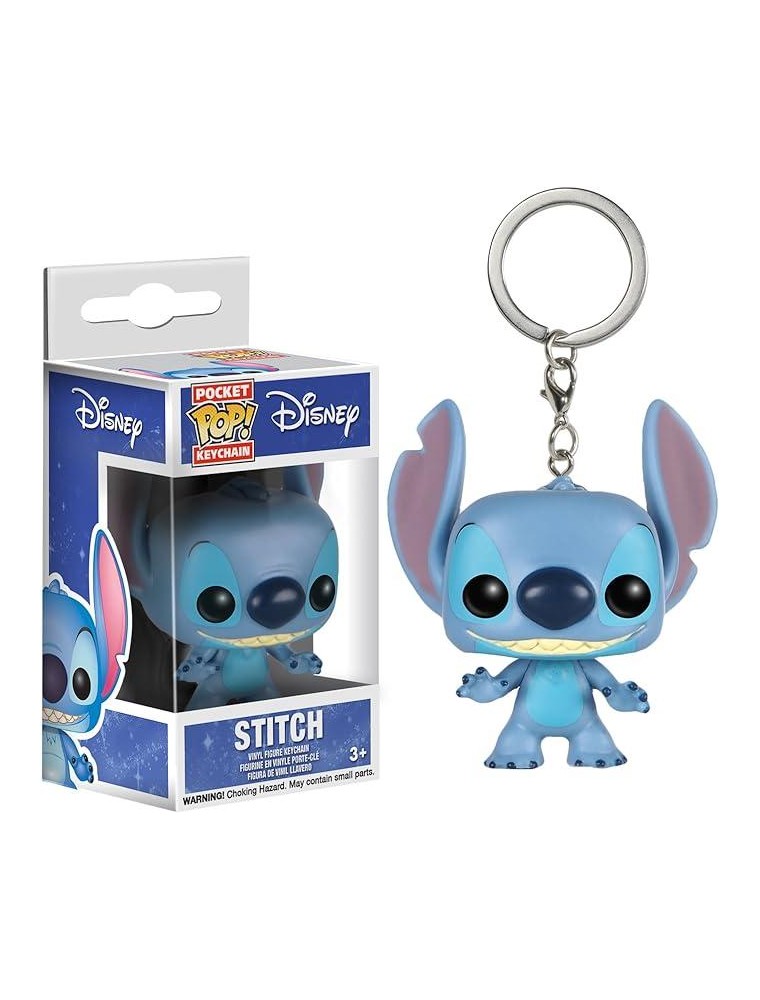 Lilo & Stitch Pocket Pop! Portachiavi in Vinile Stitch 4 Cm Funko