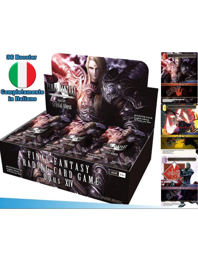 Final Fantasy FFTCG Opus XIV Booster Box Crystal Abyss Italiano Square Enix