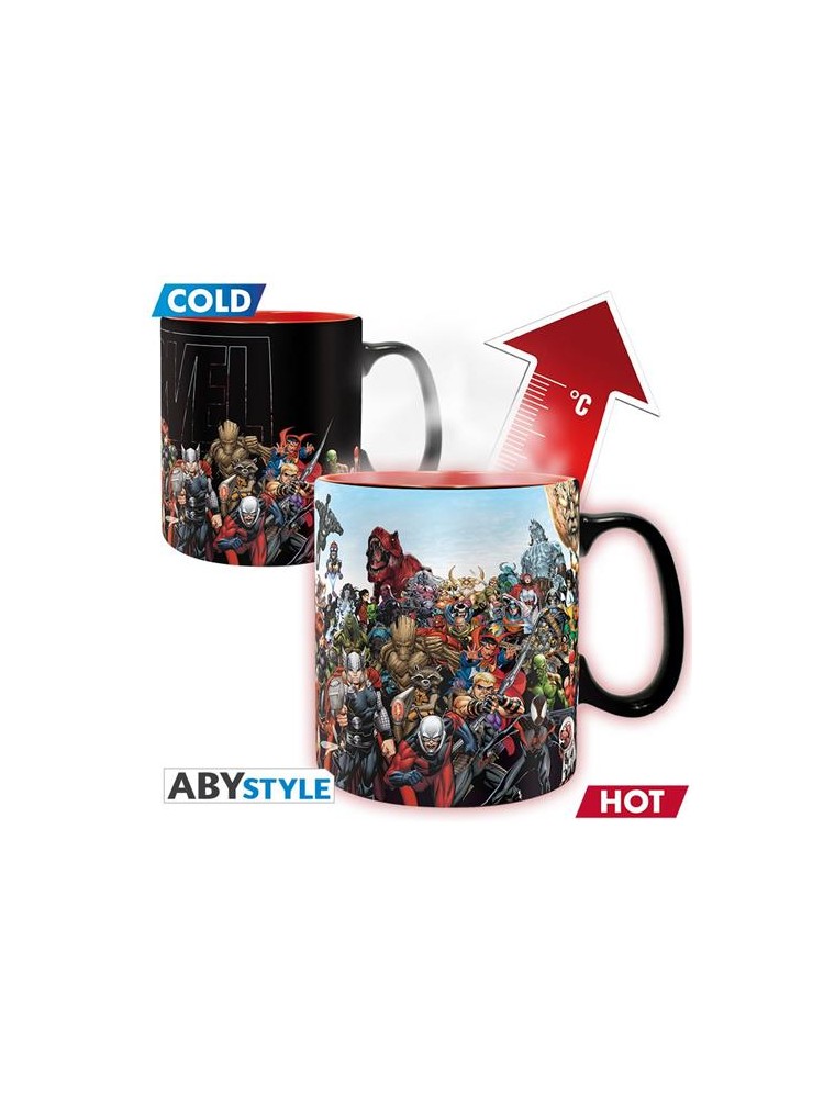 Abymug641 - Marvel - Heat Change Tazza 460ml - Marvel Heroes Gadget