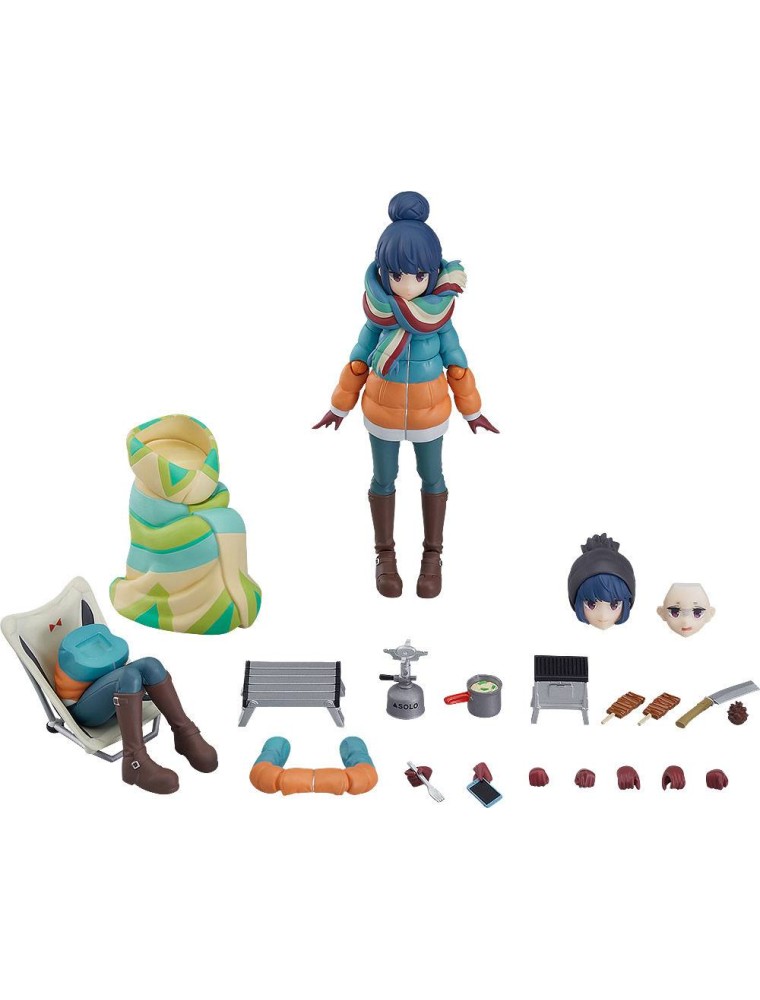 Laid-back Camp Figma Action Figura Rin Shima Dx Edition 13 Cm Max Factory