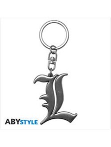 Abykey194 - Death Note - Portachiavi In Metallo 3d - L Simbolo Gadget