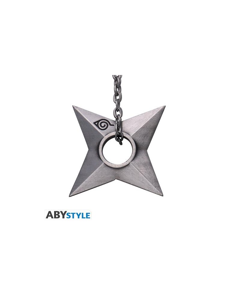 Abykey395 - Naruto Shippuden - Portachiavi In 3d - Shuriken Konoha Gadget