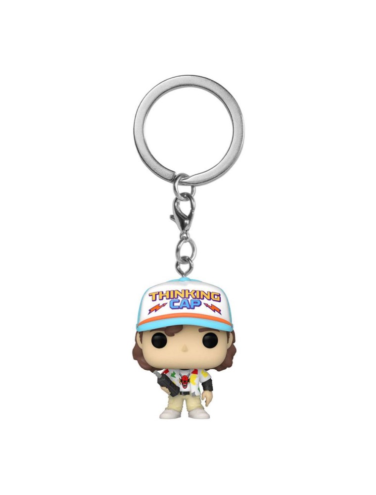 Stranger Things  Portachiavi 4 Cm Dustin  Funko Pop Vinile