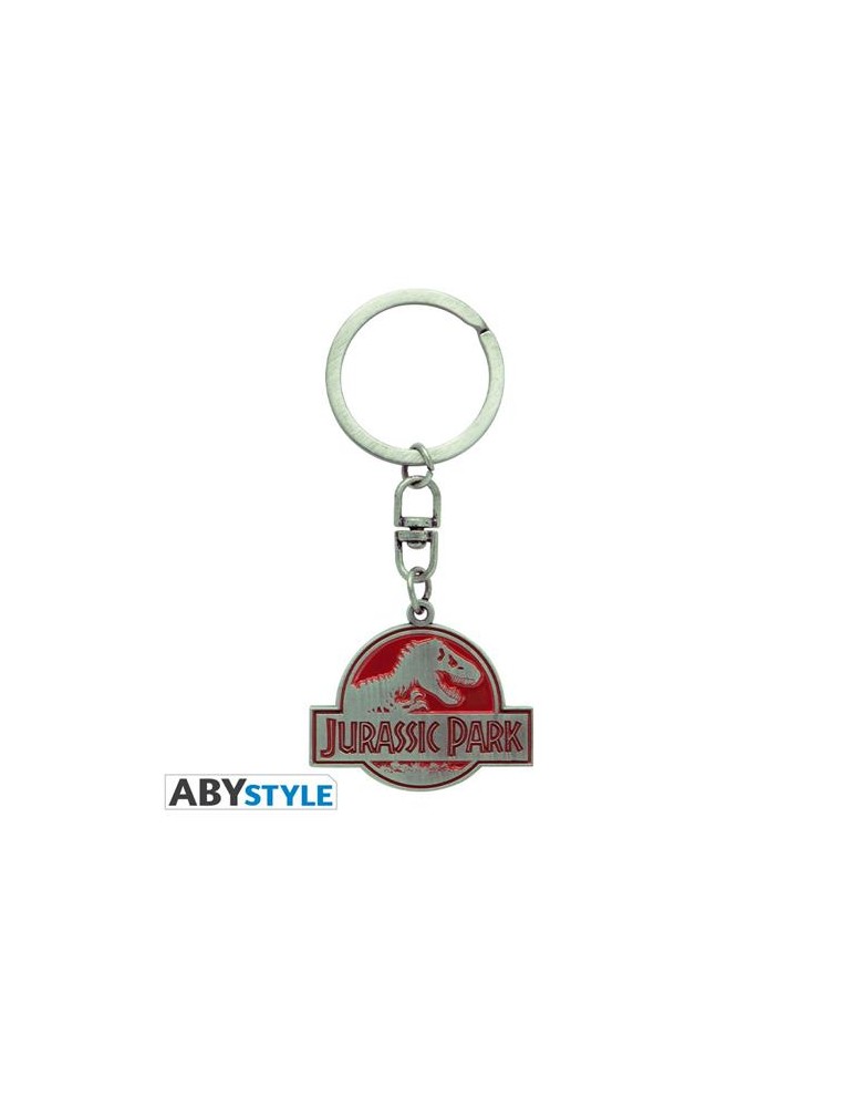 Abykey357 - Jurassic Park - Portachiavi In Metallo - Logo Gadget