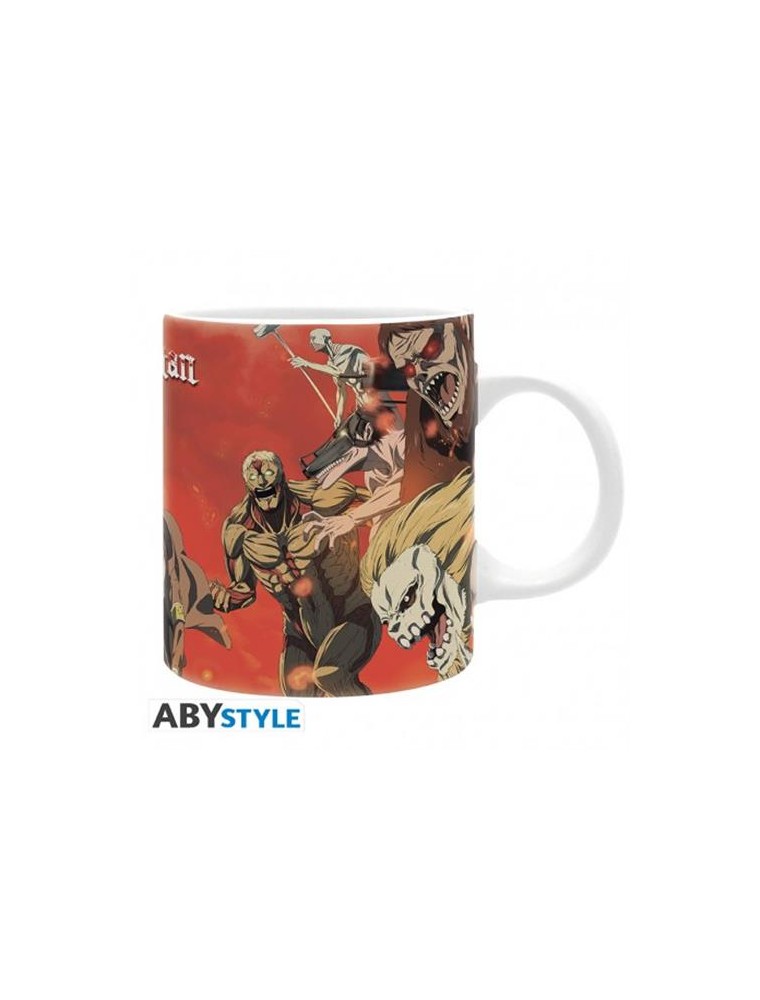 Abymuga115 - Attack On Titan - Tazza 320ml - Battle Scene Season 4 Gadget