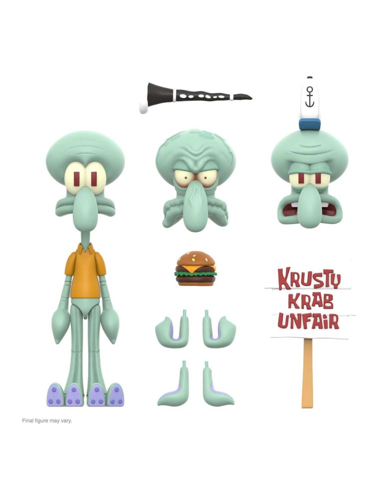 Spongebob Ultimates Action Figura Squidward 18 Cm Super7