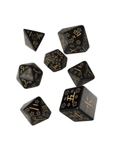 Japanese Dice Set Deep Night Firefly (7) Q Workshop