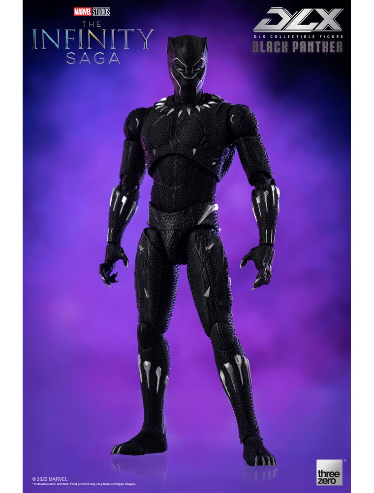 Infinity Saga Dlx Action Figura 1/12 Black Panther 17 Cm Threezero