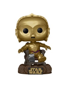 Star Wars Return Of The Jedi 40th Anniversary Pop! Vinile Figura C3p0 In Chair 9 Cm Funko