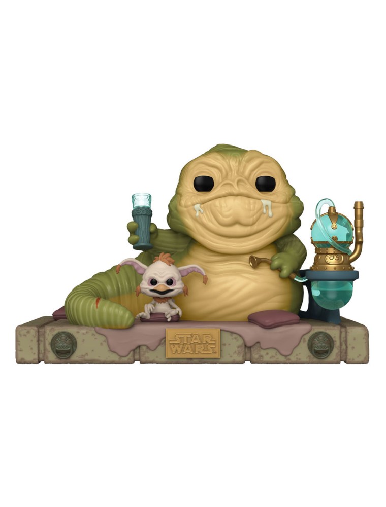 Star Wars Pop! Figure in Vinile Deluxe Jabba the Hutt & Salacious 9 Cm Funko