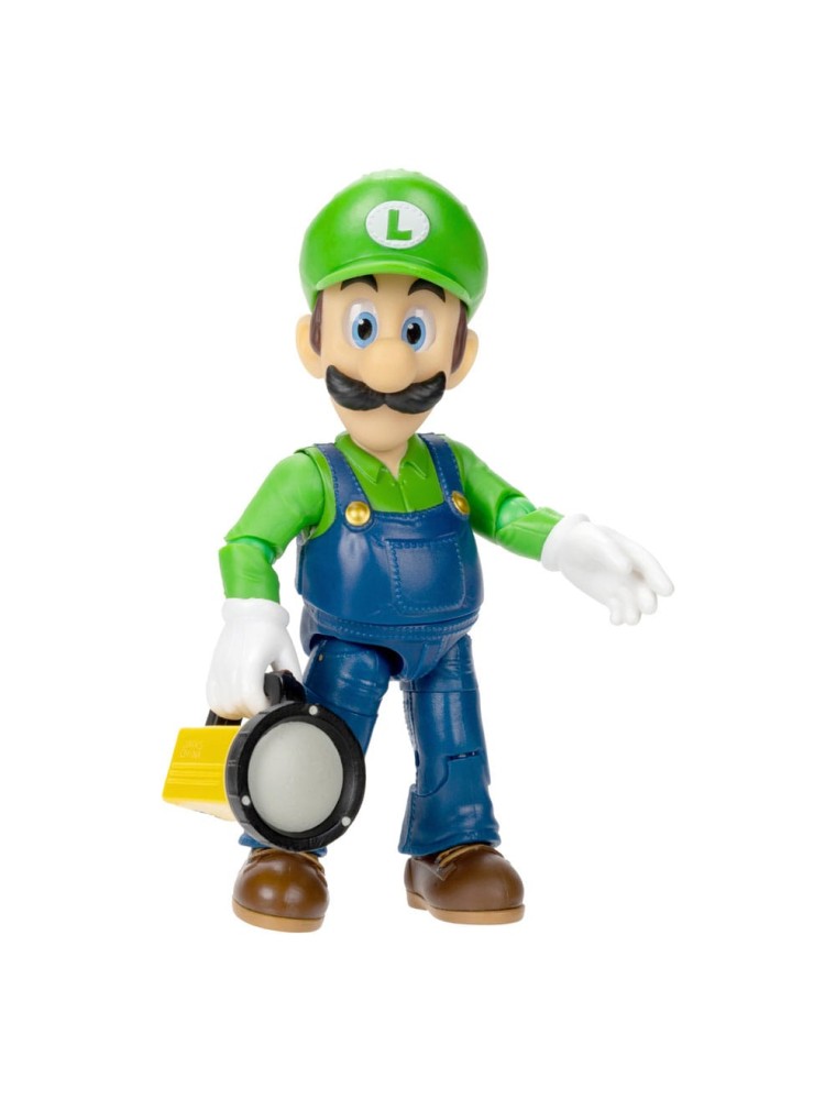 The Super Mario Bros. Movie Figura Luigi con Torcia 13 Cm Jakks Pacific