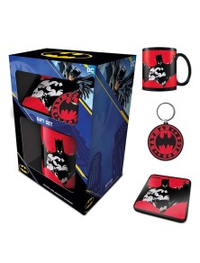 Batman Regalo Set Tazza Sottobicchiere Portachiavi Red Accessori Pyramid International