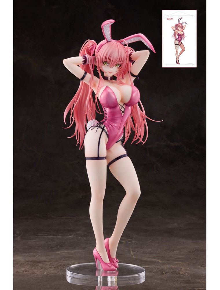 Original Character Pvc Statua 1/4 Pink Twintail Bunny-chan Deluxe Ver. 43 Cm Partylook