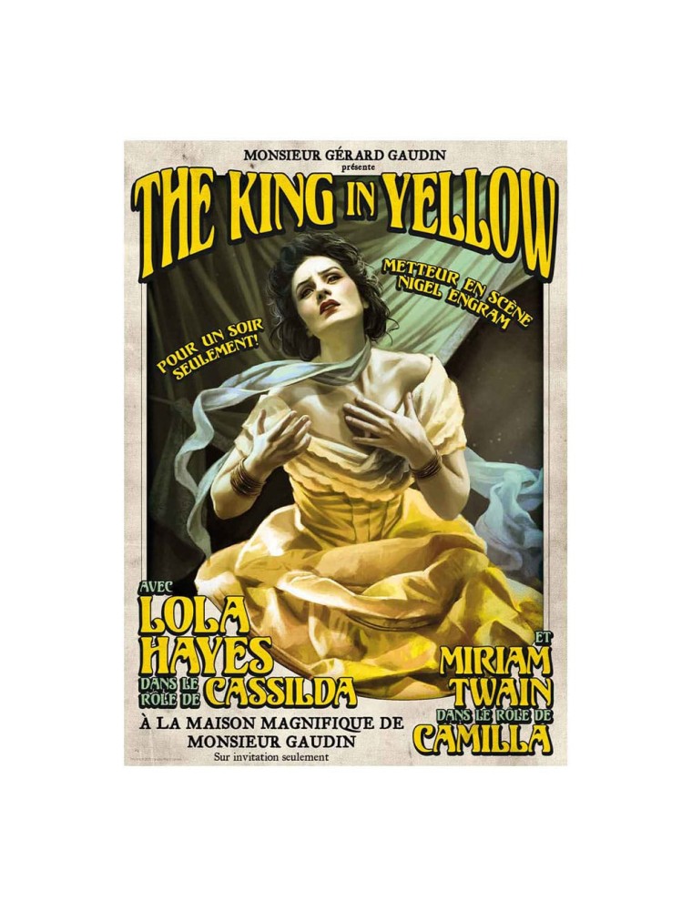 Arkham Horror Art Print The King In Yellow Edizione Limitata 42 X 30 Cm Fanattik