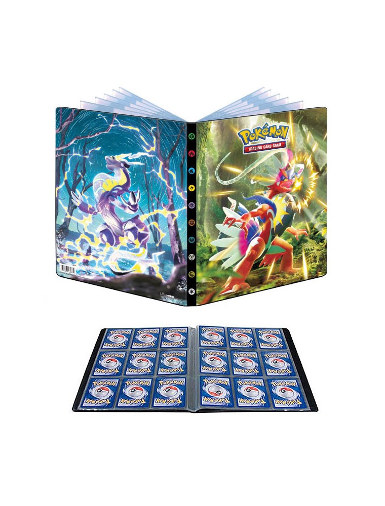 ULTRA PRO ALBUM 9 TASCHE POKEMON SCARLATTO E VIOLETTO 01 - CARTE DA GIOCO/COLLEZIONE