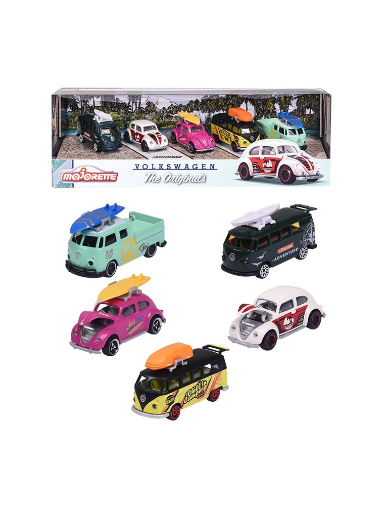 VOLKSWAGEN MAJORETTE GIF PACK 5PZ ALTRI BRAND - GIOCATTOLI VARI