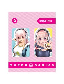 Super Sonico Spilla Badge Pack Ver A Badge Pack Popbuddies