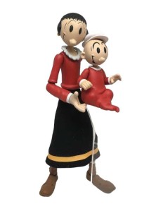 Popeye Wave 1 Action Figure in Pvc Olivia Oyl Boss Fight Studio