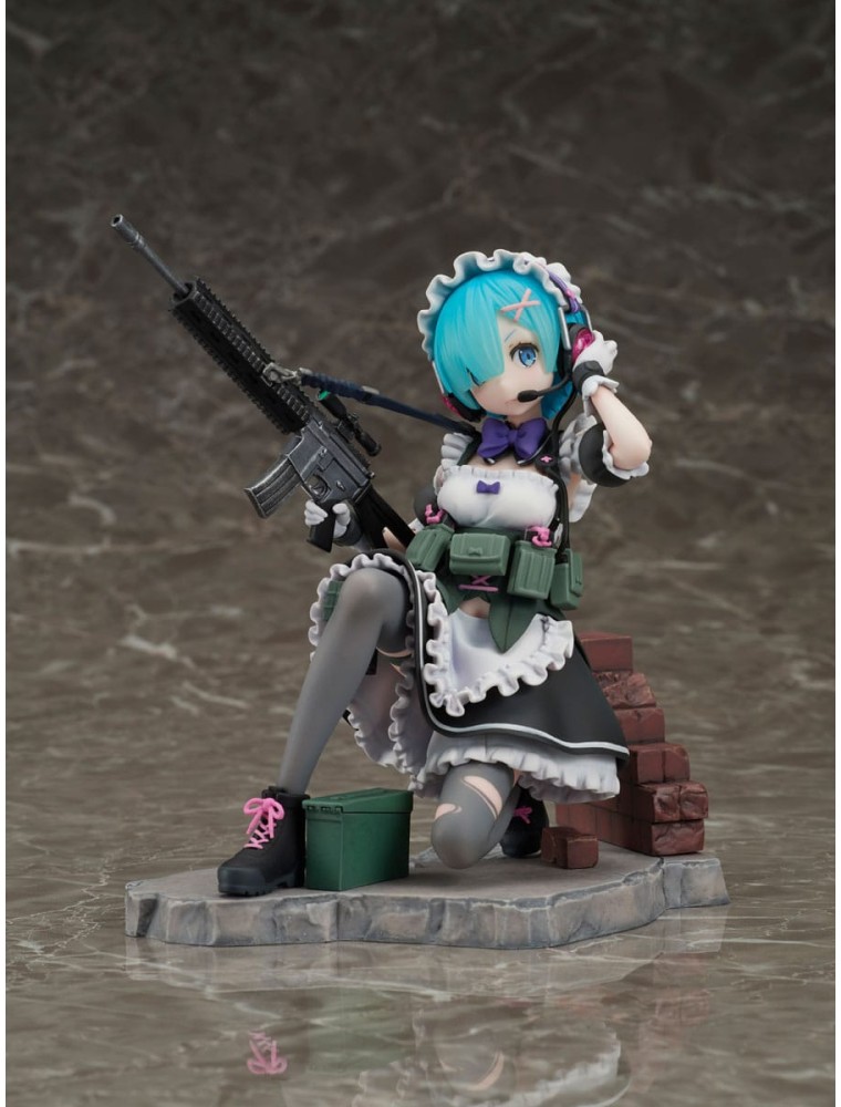 Re:zero Starting Life In Another World Pvc Statua 1/7 Rem Military Ver. 16 Cm Helios