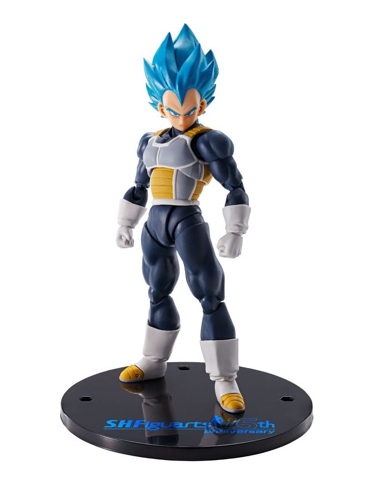 Dragon Ball Super S.h. Figuarts Vegeta Super Saiyan Blu (15° Anniversary) 14 Cm