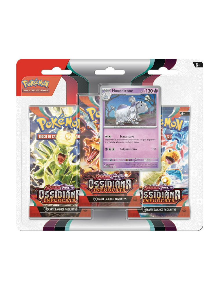 Pokémon TCG Scarlatto & Violetto Ossidiana Infuocata Blister Houndstone (ITA)