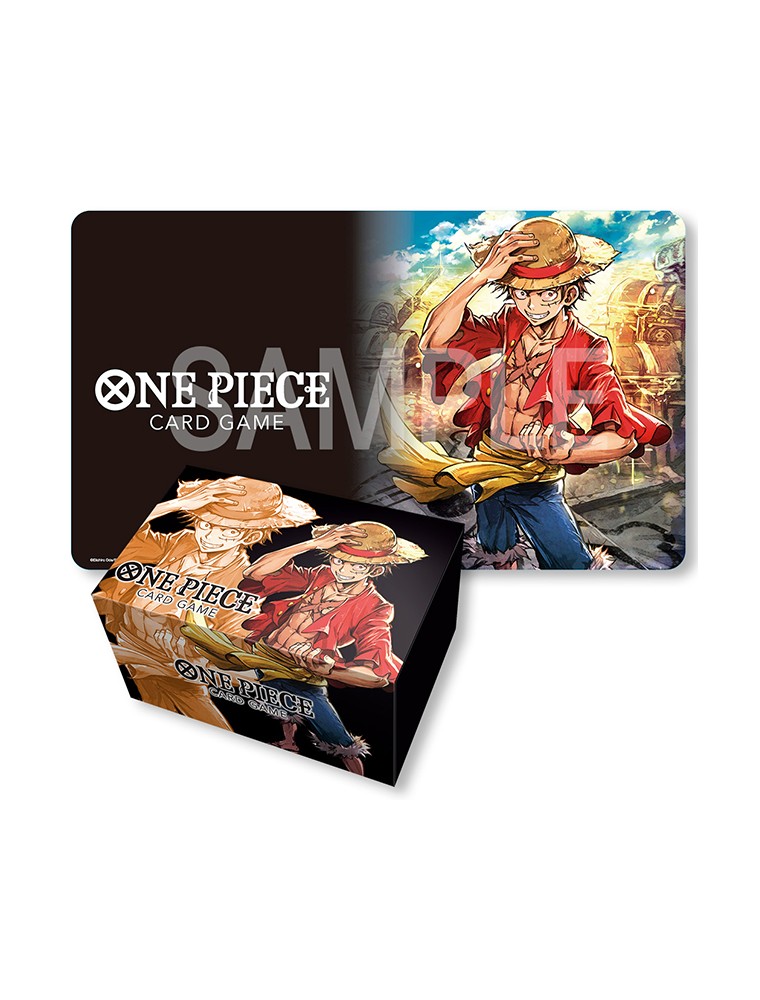 One Piece Card Game - Tappetino da Gioco e Deck Box Monkey D. Luffy