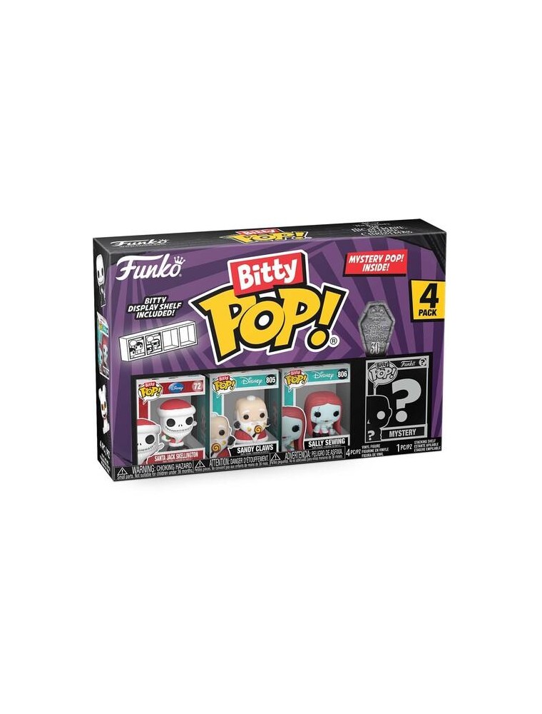 Nightmare Before Christmas Bitty Funko Pop 4 Figura  Sorpresa 2,5 Cm