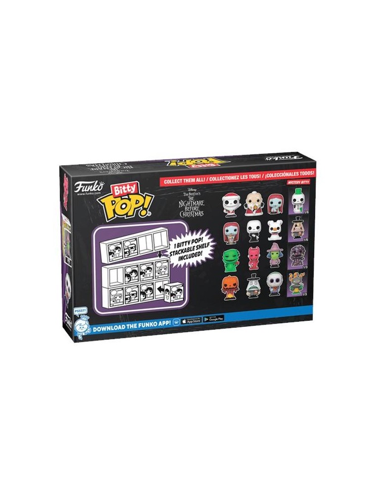 Disney Bitty Funko Pop 4 Figura Nightmare Before Christmas Con Sorpresa 2,5 Cm